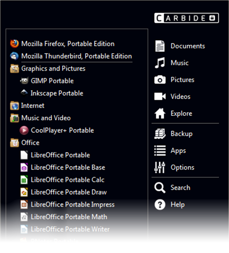 Screenshot of the PortableApps.com Platform